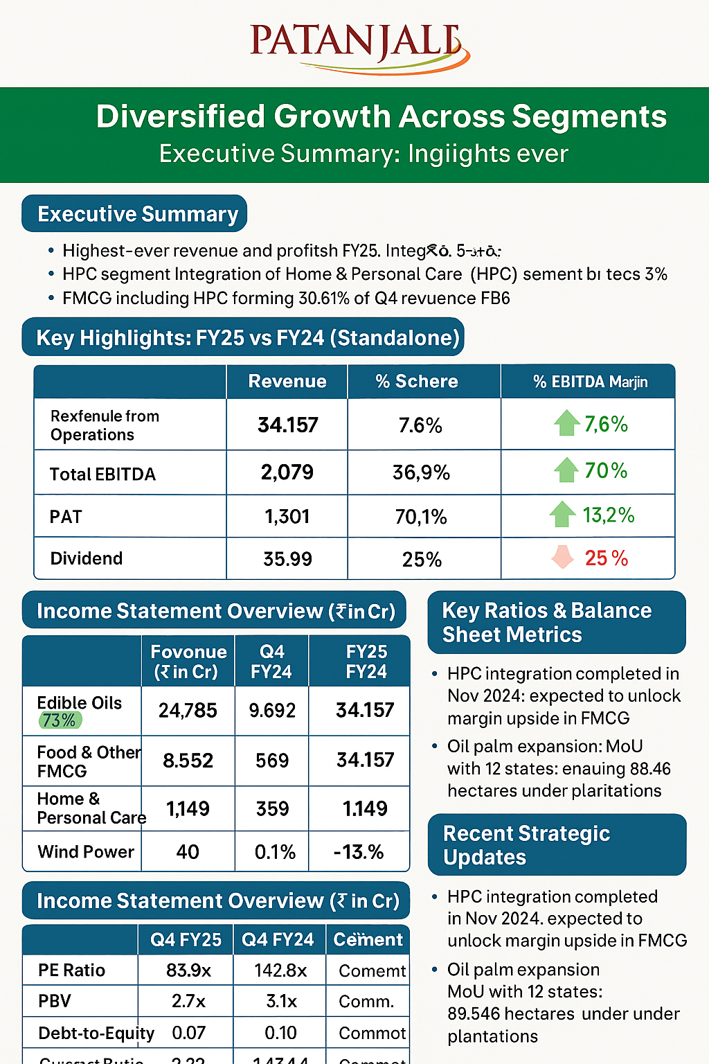 Patanjali Foods Q4 FY25 Results: 70% PAT Growth | Highest Ever Revenue Achieved
